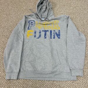 Gray Graphic Hoodie
